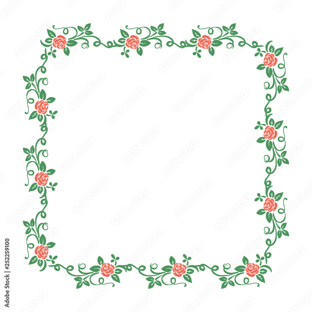 Vector illustration green leaf wreath frames for greeting card hand drawn Vector illustration green leaf wreath frames for greeting card hand drawn