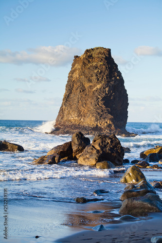 Tenerife coast  - wild beach on the north  -  El Draguillo photo