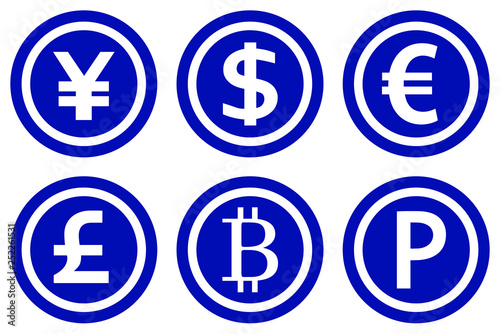 コイン　通貨　シルエット