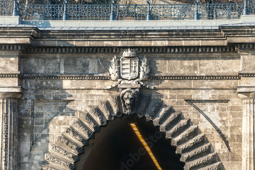 Adam Clark Tunnel under Castle Hill in Budapest
