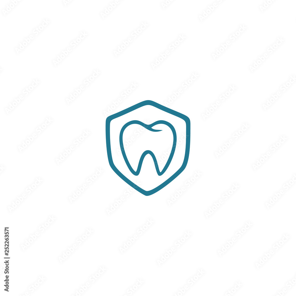 Fototapeta premium Molar inside a shield