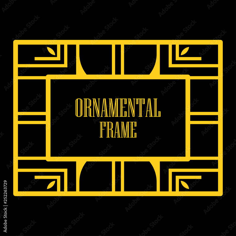 Art deco ornamental frame Art deco ornamental frame