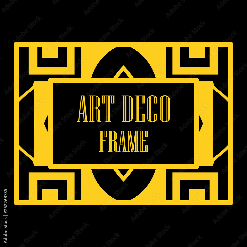 Art deco ornamental frame Art deco ornamental frame