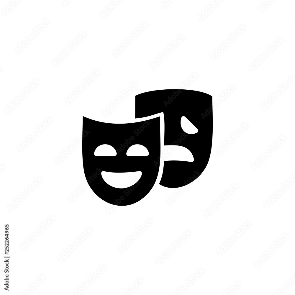 Theater masks couple