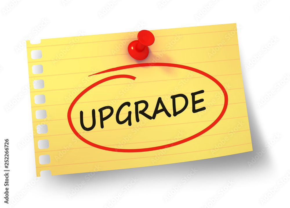 upgrade concept 3d illustration isolated