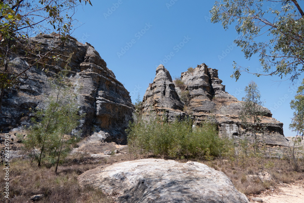 Fototapeta premium Felsen bei Isalo