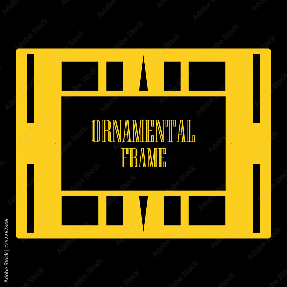 Art deco ornamental frame Art deco ornamental frame