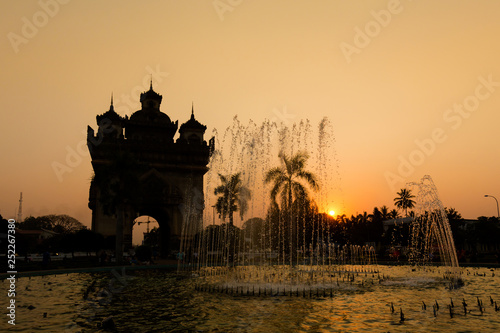 Patuxai Victory monument in Vientiane