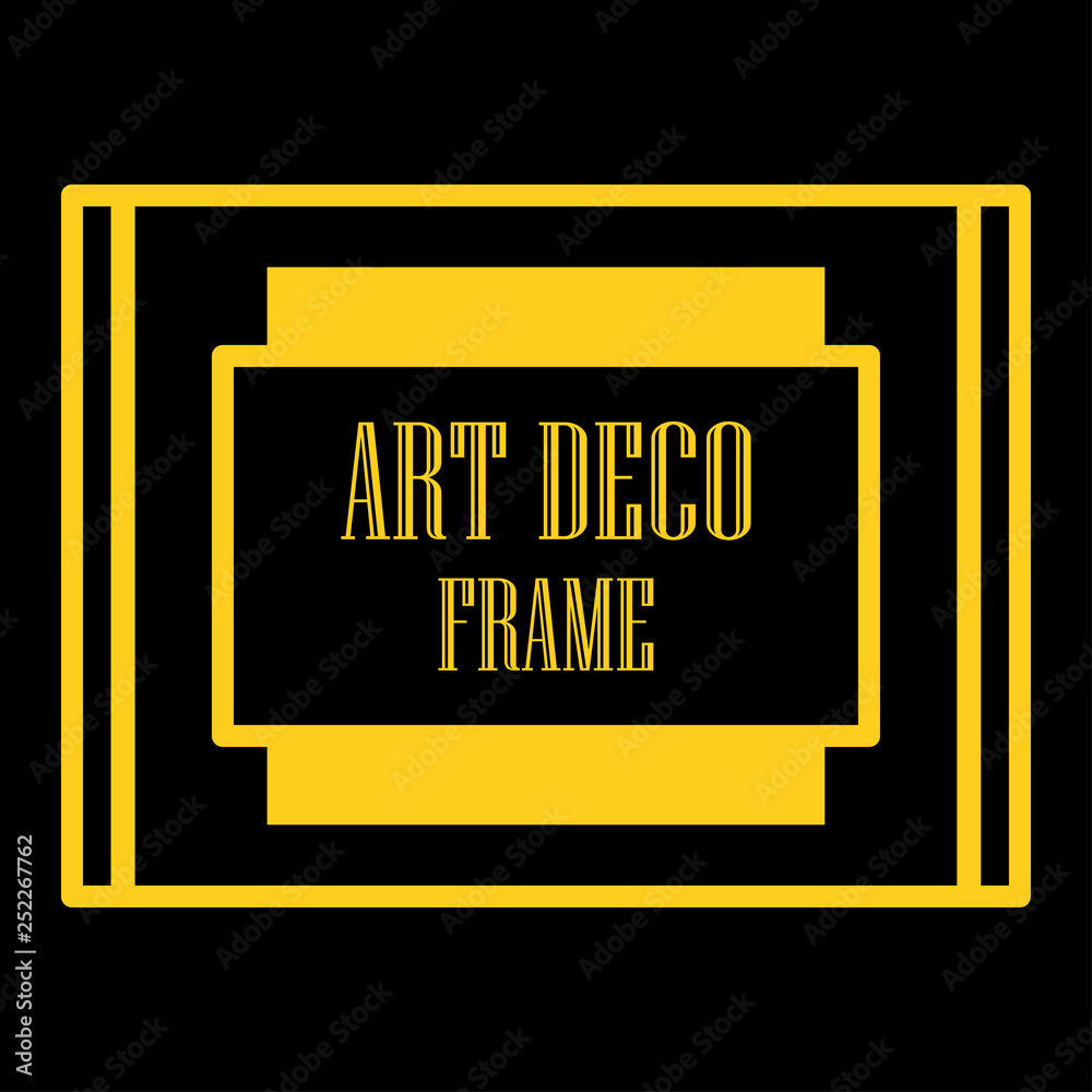 Art deco ornamental frame Art deco ornamental frame
