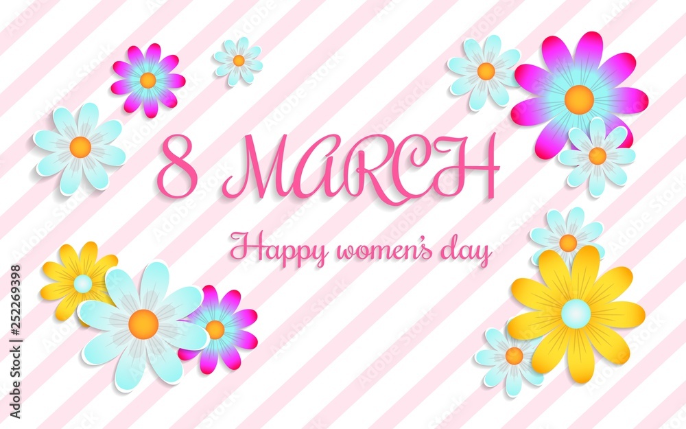 8 march - women's day illustration
