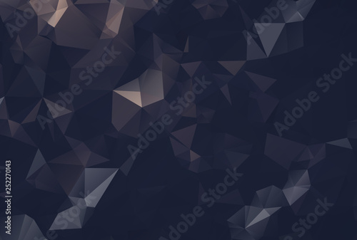 Black carbon abstract mosaic polygonal background