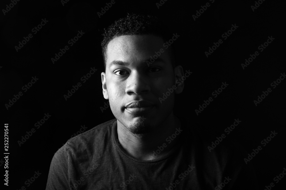 Beautiful handsom young man black and white Beautiful handsom young man black and white