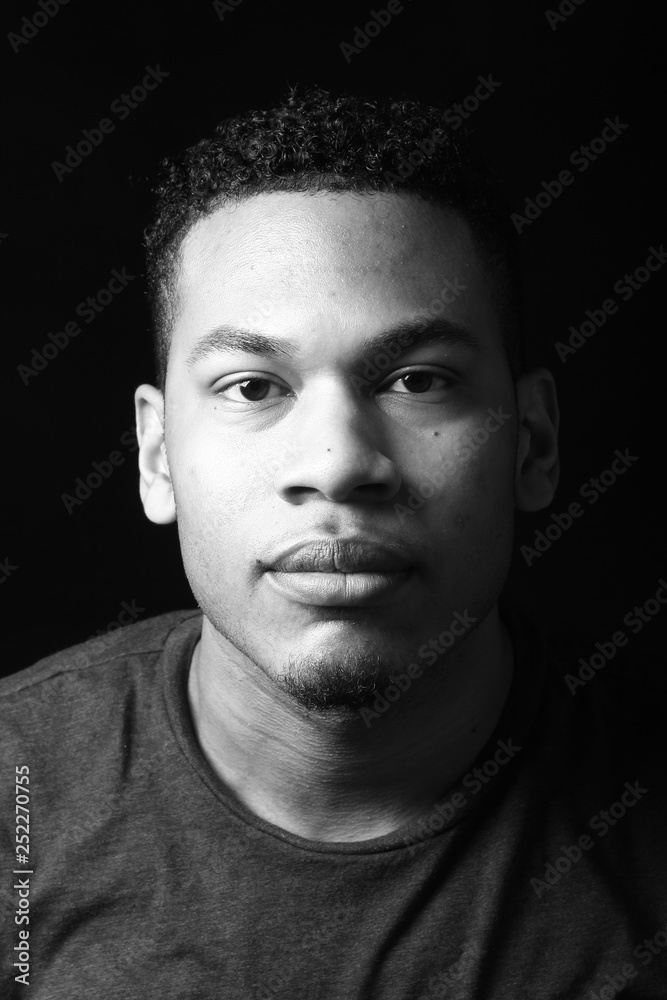 Beautiful handsom young man black and white Beautiful handsom young man black and white