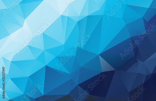 Blue Polygonal Mosaic Background. geometric pattern, triangles background. Creative Business Design Templates. Vector illustration.
