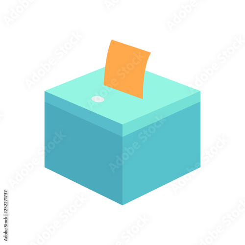 Ballot Box With Ballot emoji vector