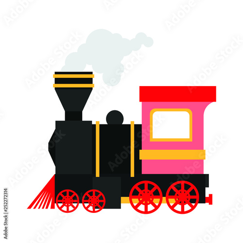 Locomotive train emoji vector flat design