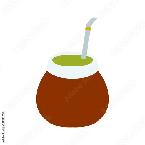 mate drink illustration emoji vector