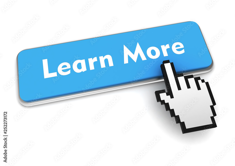 learn more push button concept 3d illustration learn more push button concept 3d illustration