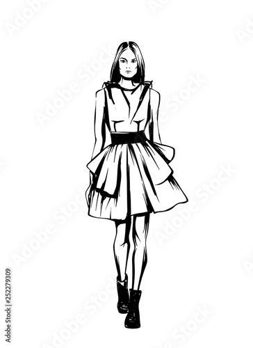 Stylish appearance. Clothes and accessories. Vector illustration for a postcard or a poster. Fashion and style, vintage and retro.
