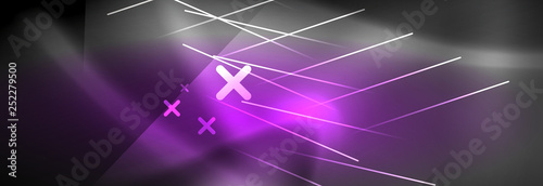 Shiny glowing lights neon color design background