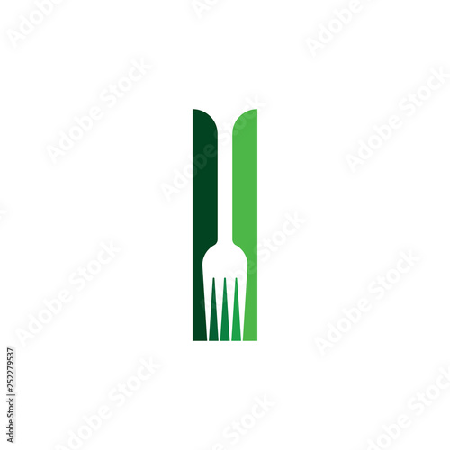 knife and fork logo element icon symbol