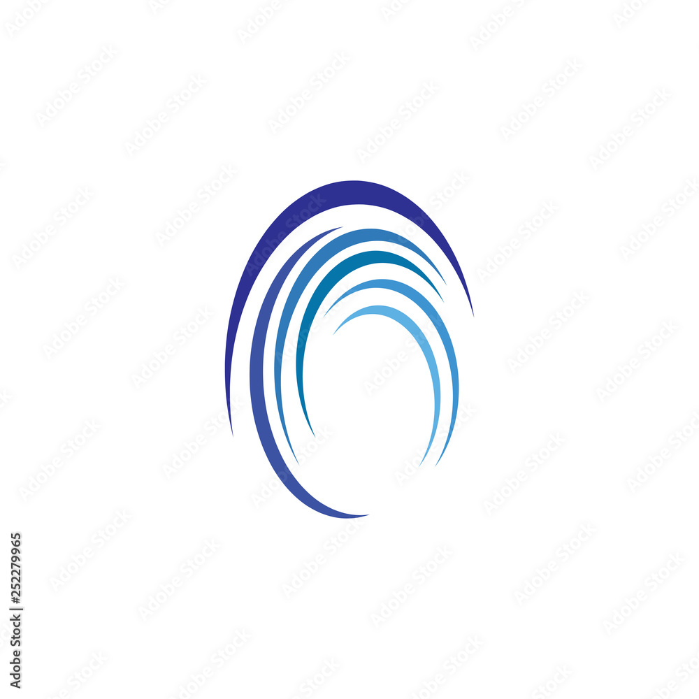 ocean wave letter o symbol icon logo ocean wave letter o symbol icon logo