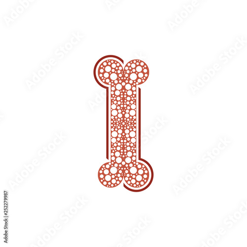 osteoporosis logo bone vector icon symbol