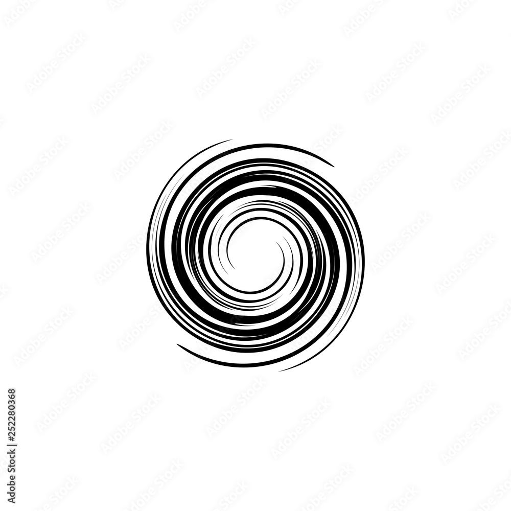 spiral tornado logo icon vector illustration - obrazy, fototapety, plakaty 
