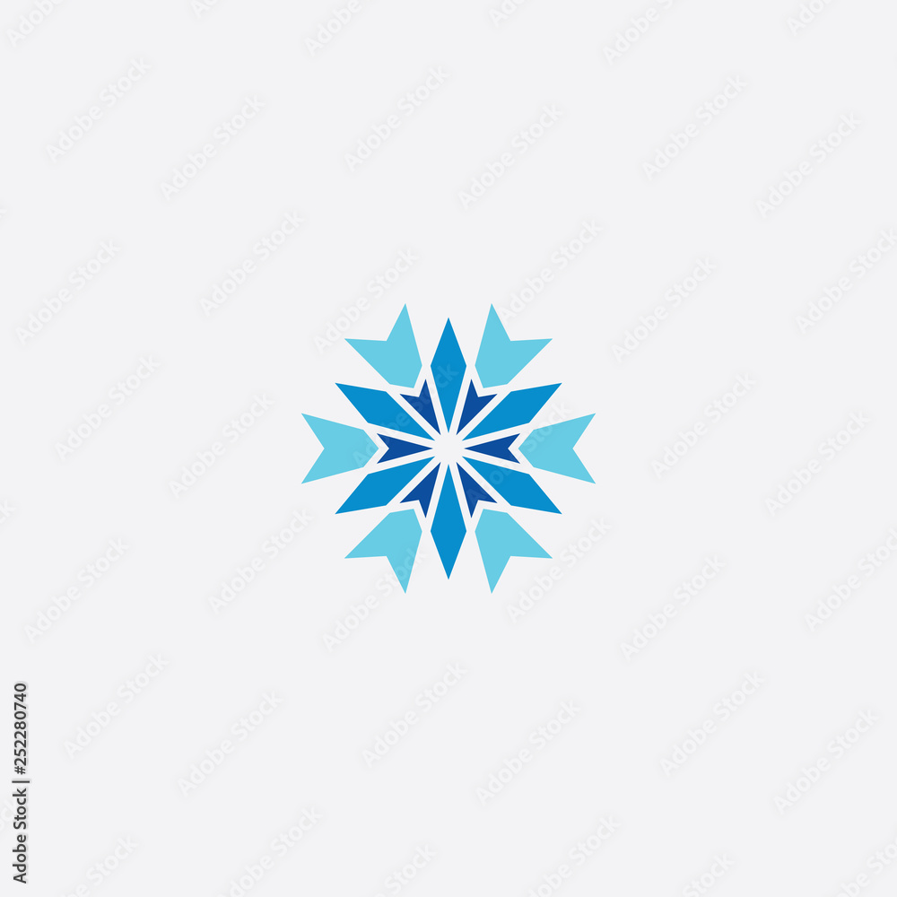 winter snowflake icon symbol logo element winter snowflake icon symbol logo element