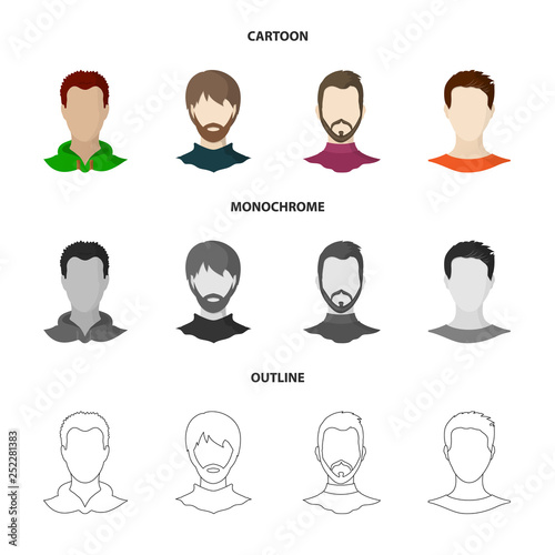 Vector illustration of professional and photo logo. Collection of professional and profile stock vector illustration.