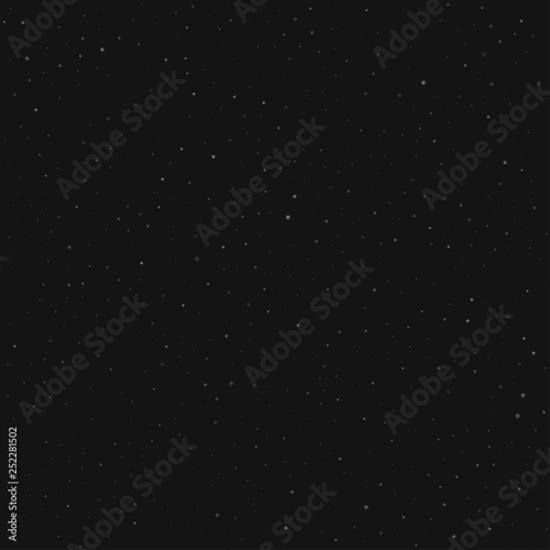 Cosmos seamless pattern. Stars on a black background. Vector.