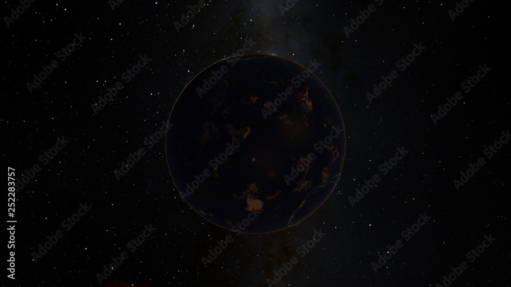 Exoplanet 3D illustration Second Earth (Elements of this image furnished by NASA) Exoplanet 3D illustration Second Earth (Elements of this image furnished by NASA)