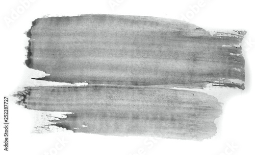 Abstract watercolor background hand-drawn on paper. Volumetric smoke elements. Neutral gray color. For design, web, card, text, decoration, surfaces.