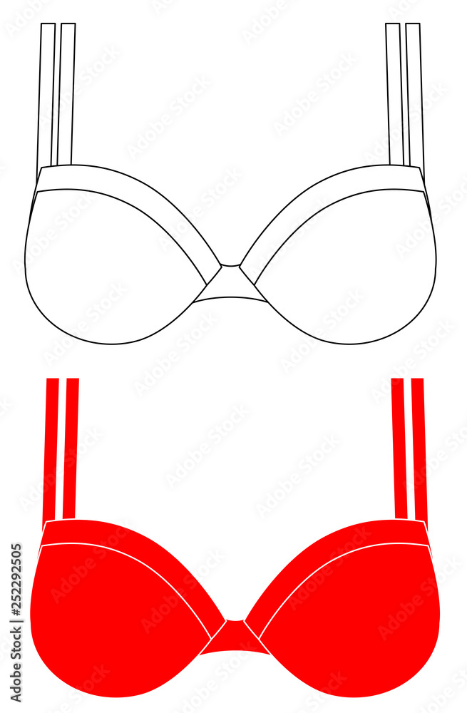 Bra icon set simple sign and modern symbol vector eps 10 Bra icon set simple sign and modern symbol vector eps 10
