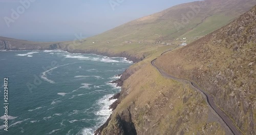 the west coast of ireland in winter showing dramatic scenes of the wild atlantic way