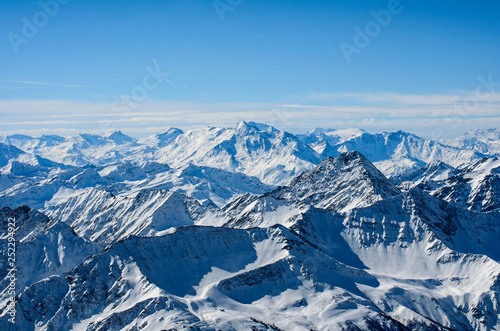mountain tops on sunny day in the Alps © anastasiaarsentyeva