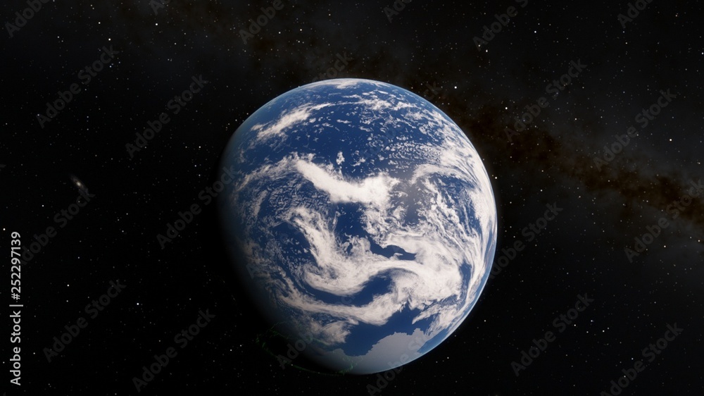 Planet Earth from space 3D illustration orbital view, our planet from the orbit, world, ocean, atmosphere, land, clouds, globe (Elements of this image furnished by NASA) Planet Earth from space 3D illustration orbital view, our planet from the orbit, world, ocean, atmosphere, land, clouds, globe (Elements of this image furnished by NASA)