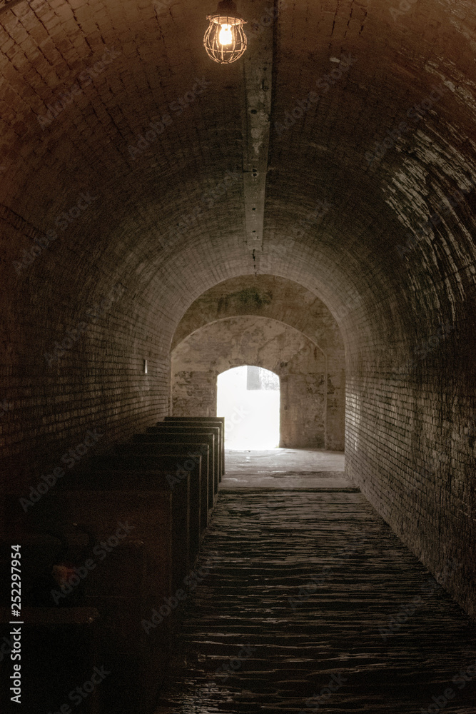 brick tunnel