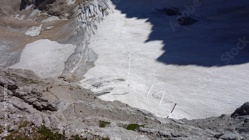 Wanderung auf die Zugspitze, über das Höllentalklamm mit Gletscher (Höllenthalerferner) und Klettersteig