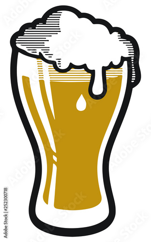 Frosty Pilsner Beer glass