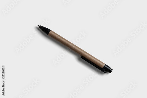 Ball pen isolated on white background.High resolution photo.