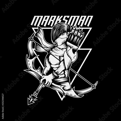 marksman amazing design for your company or brand