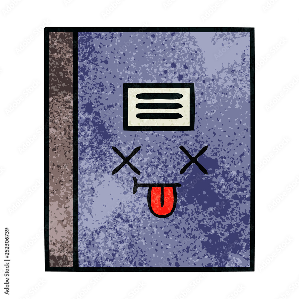 retro grunge texture cartoon notebook retro grunge texture cartoon notebook