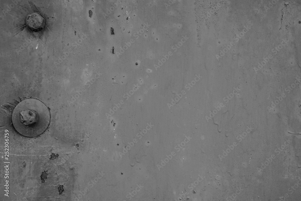 Naklejka Metal texture with scratches and cracks