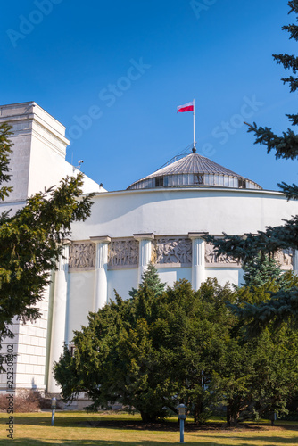 House of Parliament, Sejm, Wiejska street, Poland