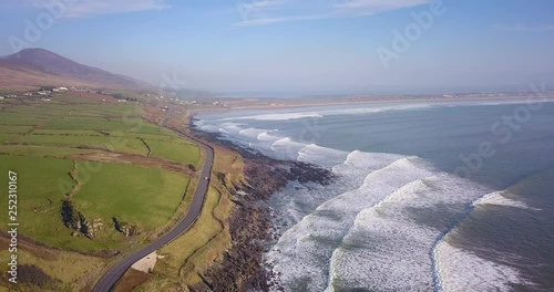 the west coast of ireland in winter showing dramatic scenes of the wild atlantic way