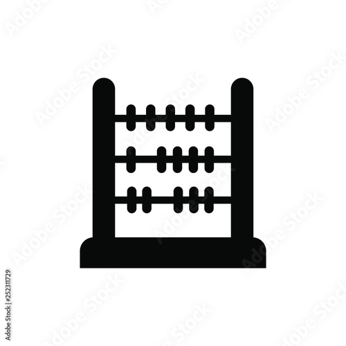 abacus icon, abacus symbol. vector.