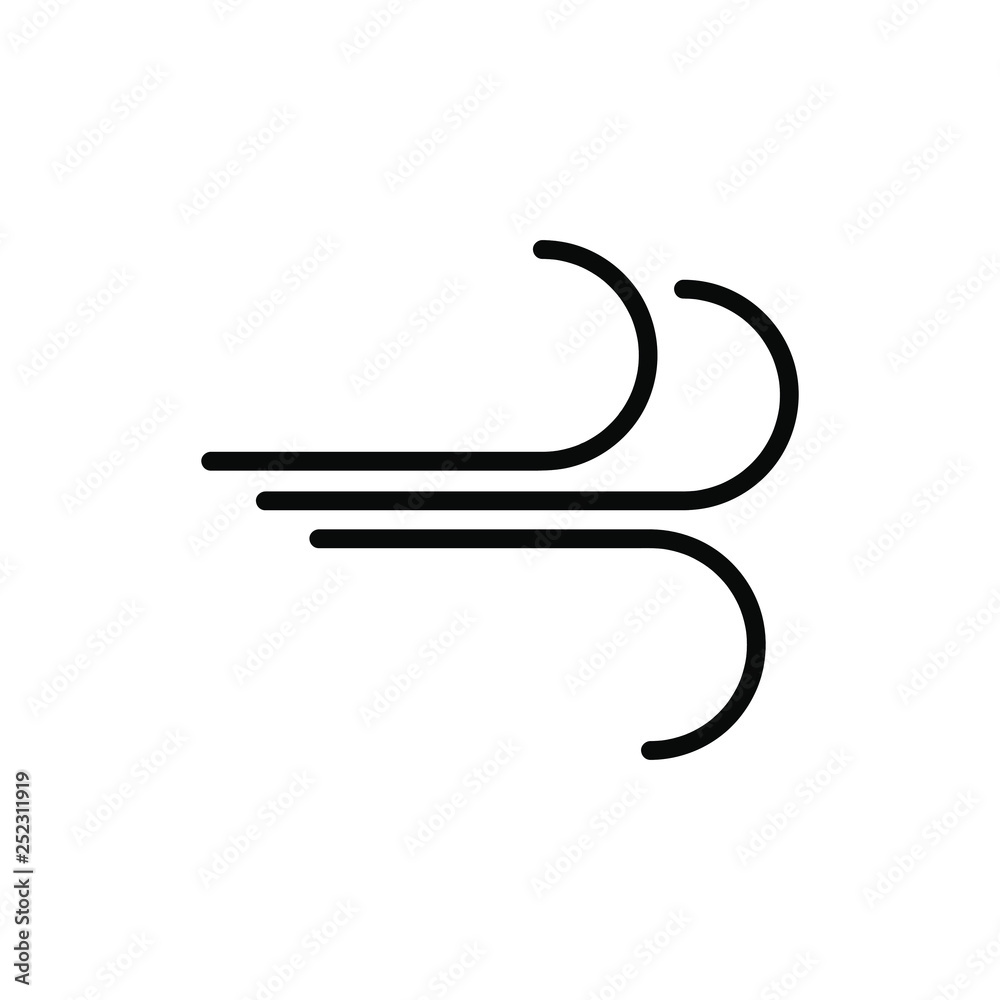 Wind icon, Wind  symbol, Wind sign. vector.