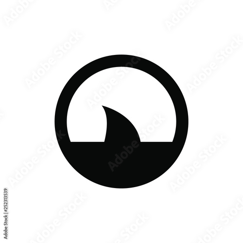 shark icon, shark symbol. vector.