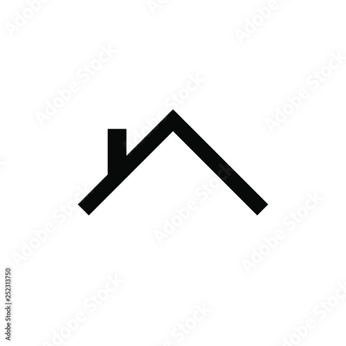 roof the house symbol, roof the house symbol icon. vector.